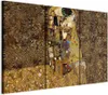 Vlies Leinwandbild - Klimt inspiration - Kiss 120x80 cm Produktbild-Vorschau 1