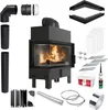 Camino KRATKI FLOKI L Sinistro 12kW Ø200 Nero con ingresso Anteprima dell’immagine prodotto 8
