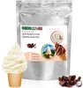 A pouch of soft serve ice cream powder with images of ice cream cones and chocolate shavings. Produktbild-Vorschau