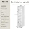 Étagère Colonne Meuble de Rangement 6 compartiments Voir les images du produit 6