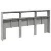 LED-Kopfteil mit Ablage Betongrau 220x17x102 cm Produktbild-Vorschau 8