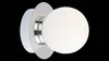 A close-up studio shot of a modern wall light fixture against a black background. Anteprima dell’immagine prodotto