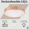 STOLARNIA PIKA Deckenlampe - Runde Holz Deckenleuchte Produktbild-Vorschau 2
