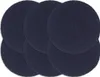 Tischsets 6 Stk. Uni Marineblau 38 cm Rund Baumwolle , Produktbild-Vorschau 1