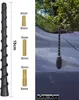 A product image collage showing a car antenna with adapters and a car with the antenna installed. Produktbild-Vorschau