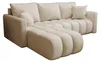 CORNERO Ecksofa mit schlaffunktion GARDA links beige Produktbild-Vorschau 2