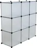 Regalsystem Würfelregal Steckregal 9 Fächer Stufenregal DIY Produktbild-Vorschau 10