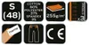 A collage of icons and text detailing product features and specifications. Náhled obrázku produktu