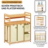AdelDream Wäschekorb 4 Fächer 2 Regale Wäschesammler 140L Produktbild-Vorschau 2