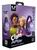 The image shows the packaging for Fresh 'n Rebel Clam Junior Wireless Over-Ear Kids Headphones, featuring illustrations of two children wearing the headphones. Voir les images du produit