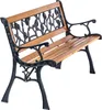 KADAX Gartenbank aus Holz, 127 cm, Gusseisenbank mit Produktbild-Vorschau 6