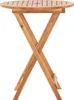 vidaXL Tavolo da giardino pieghevole 60 x 75 cm in legno Anteprima dell’immagine prodotto 2