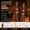 Mönch Kostüm Priester – Mönchskutte mit Kreuz & Kapuze – Produktbild-Vorschau 2