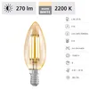 Eglo LED Filament Kerze 4W = 26W E14 Gold 270lm extra Produktbild-Vorschau 10