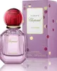 A bottle of Chopard Happy Felicia Roses Eau de Parfum and its packaging are displayed against a white background. Voir les images du produit