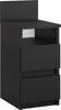 Comodino Vicco Monty Nero 25 x 59.1 cm con 2 cassetti, Anteprima dell’immagine prodotto 1