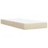 Design Möbel Boxspringbett mit Matratze Creme 100x200 cm Produktbild-Vorschau 3