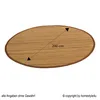 Homestyle4u Bambusmatte Braun rund 200 cm Bambusteppich Produktbild-Vorschau 3