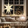 CASARIA® Étoile en papier avec socle motif paillettes LED Voir les images du produit 2