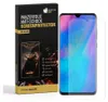 A product box and a screen protector on a phone. Produktbild-Vorschau