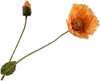 Silk-ka Kunstblume - Seidenblumen-Mohnzweig Orange 74 cm Produktbild-Vorschau 1