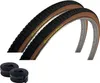 2 pneumatici Roverstone 28" nero/marrone 40-635 (28 x 1 Anteprima dell’immagine prodotto 2