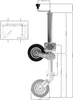 Anhänger Automatik Stützrad 60mm 400kg Stützlast Produktbild-Vorschau 4