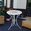 Garden Pleasure Gartentisch Bayo weiß rund 60,0 x 60,0 x Produktbild-Vorschau 5