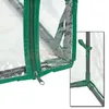 Close-up view of a greenhouse frame and zipper, with an inset showing a corner joint. Anteprima dell’immagine prodotto