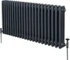 Tradiční třísloupový radiátor - 600 x 1012 mm - antracitově Náhled obrázku produktu 1