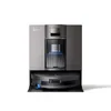 A robotic vacuum cleaner and its docking station are shown against a white background. Produktbild-Vorschau
