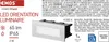 LED orientační svítidlo AMAL vestavné, 12 x 5 cm, 2W, neutrální bílá, IP65 Náhled obrázku produktu