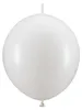 Palloncini con connettore, 28 cm, Pastel Pure White (1 Anteprima dell’immagine prodotto 1