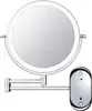 A wall-mounted cosmetic mirror with an extendable arm and a separate mounting plate. Produktbild-Vorschau