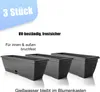 BigDean 3x Blumenkasten mit abnehmbarem Untersetzer Produktbild-Vorschau 2