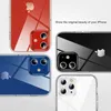 A collage of four different colored iPhone cases, showcasing the back of the phones with their camera modules. Voir les images du produit