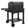 A black charcoal grill on a white background. Produktbild-Vorschau