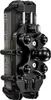 A black and gray smartphone mount with a ball joint attachment. Produktbild-Vorschau