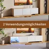 UnboxG Výsuvná skrinka na TV 180 cm, 163-240 cm, LED Náhľad obrázku produktu 4