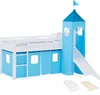 Hoogslaper voor kinderen, 90x200 cm, met glijbaan, matras, Productafbeelding-voorbeeld 1