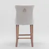 Set di 2 sgabelli da bar con rivestimento in velluto, Anteprima dell’immagine prodotto 6