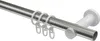 Interdeco Gardinenstange / Vorhangstange Edelstahl-Optik / Produktbild-Vorschau 3