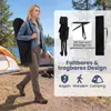 Sedia da campeggio COSTWAY con poggiapiedi rimovibile, Anteprima dell’immagine prodotto 8