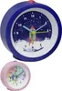 Two children's alarm clocks, one blue with a rocket theme and one pink with a unicorn theme, are shown. Podgląd zdjęcia produktu