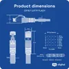 hb-digital CAT 8.1 Netzwerkkabel flach 3m RJ45 LAN Kabel Produktbild-Vorschau 7