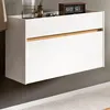 Schuhkipper "Borga" in weiß und Artisan Eiche Schuhschrank Produktbild-Vorschau 5