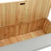 vidaXL Sitzbank Grau 107x45x75,5 cm Massivholz Tanne -  Produktbild-Vorschau 16