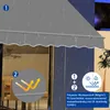 ALIGHTUP Marquise de balcon 300x120x(200-300) cm Marquise Voir les images du produit 5