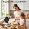 YASHE Mini gaufrier ABW59C, 550 W, plaque 10 cm, Voir les images du produit 5