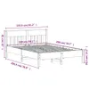The Living Store Massivholzbett mit Kopfteil Wachsbraun Produktbild-Vorschau 10